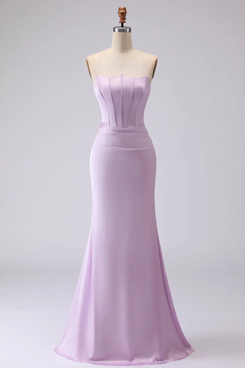 Elegant Trumpet Sweetheart Strapless Zip Back Long Bridesmaid Dresses