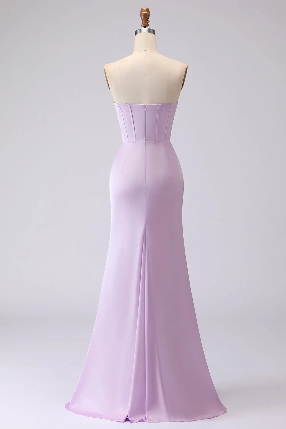 Elegant Trumpet Sweetheart Strapless Zip Back Long Bridesmaid Dresses