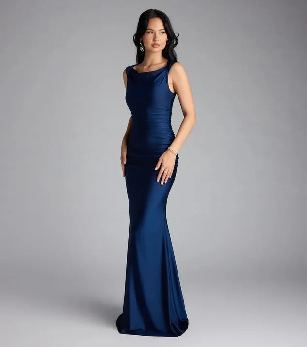 Luxe Mermaid Sweetheart Sleeveless Open-Back Floor-Length Prom Dresses