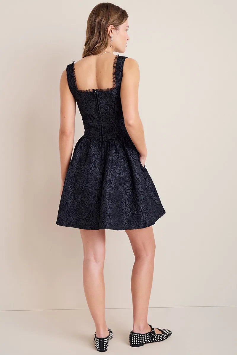 Romantic A-Line Square Neck Sleeveless Bow Back Mini Homecoming Dresses
